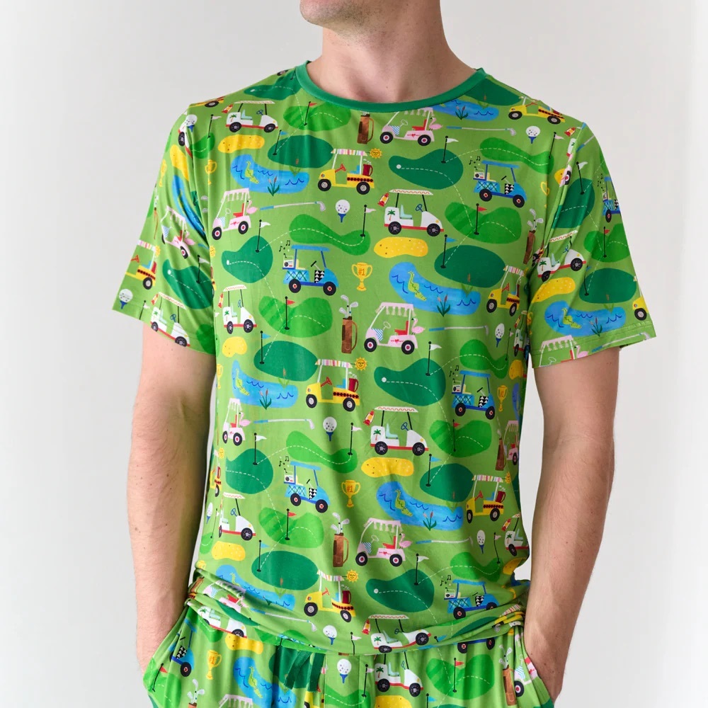 NWT Golf Fairway Fun Men's Short Sleeve Pajama Top XL